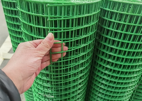 25x25mm 10m uzunluk PVC Kaplı Kaynaklı Çelik Hasır Yeşil Bahçe Hasır Eskrim